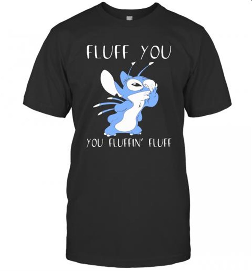 Promotions Stitch Fluff You You Fluffin Fluff Black T-shirt 