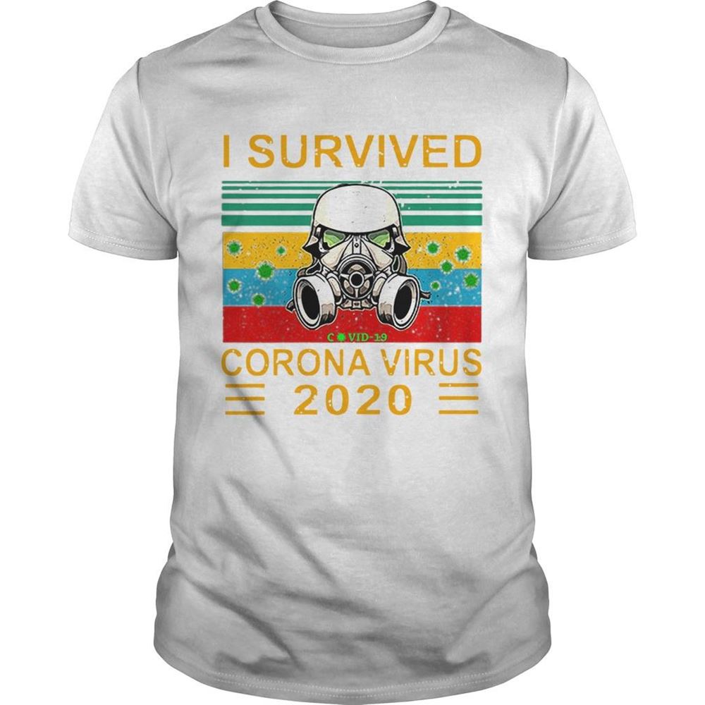 Best Stormtrooper I Survived Covid19 Coronavirus 2020 Vintage Shirt 