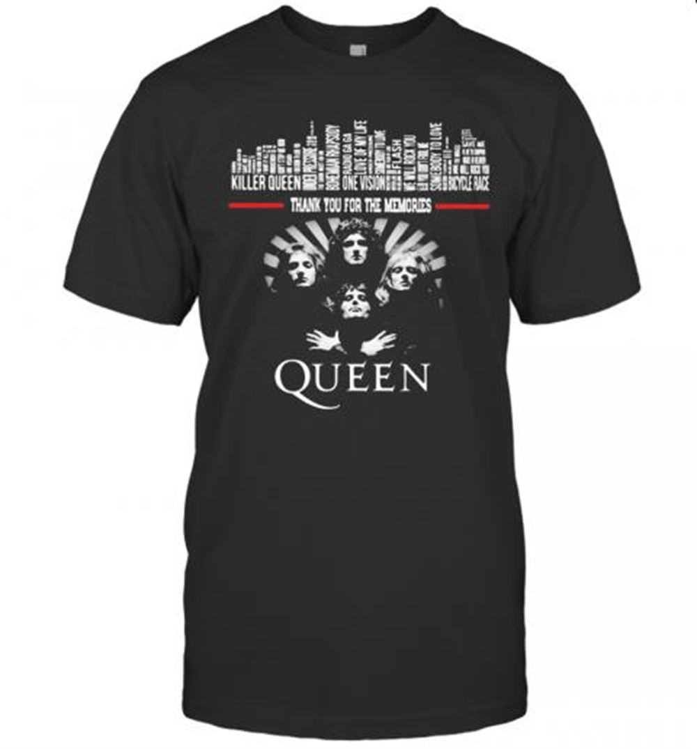 Best Thank You For The Memories Queen Band T-shirt 