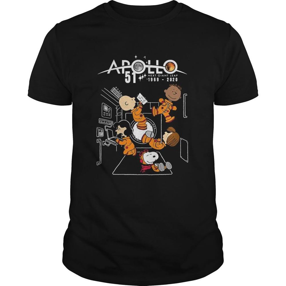 High Quality The Peanuts Movie Characters Nasa Apollo 51 Next Giant Leap 1969 2020 Shirt 