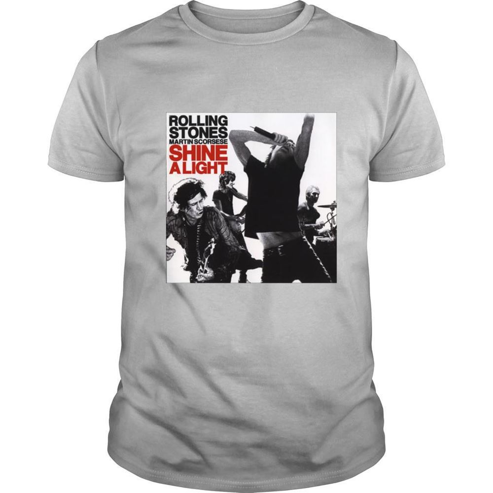 Best The Rolling Stones Band Martin Scorsese Shine Alight Shirt 