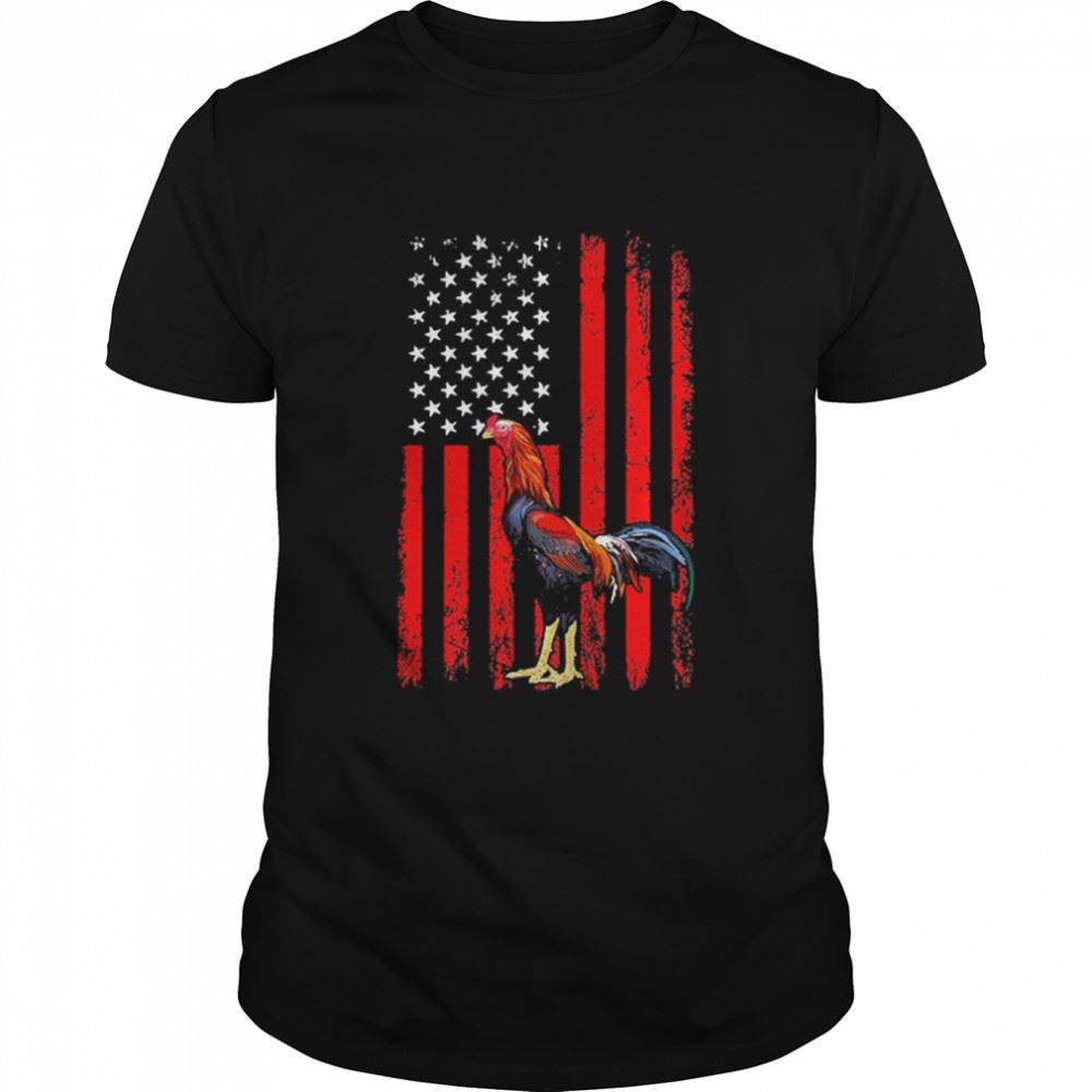 Attractive 2021 Chicken American Flag Shirt 