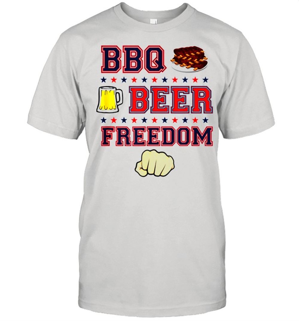 Interesting Barbecue Beer Freedom Cooking Chef Dad Shirt 