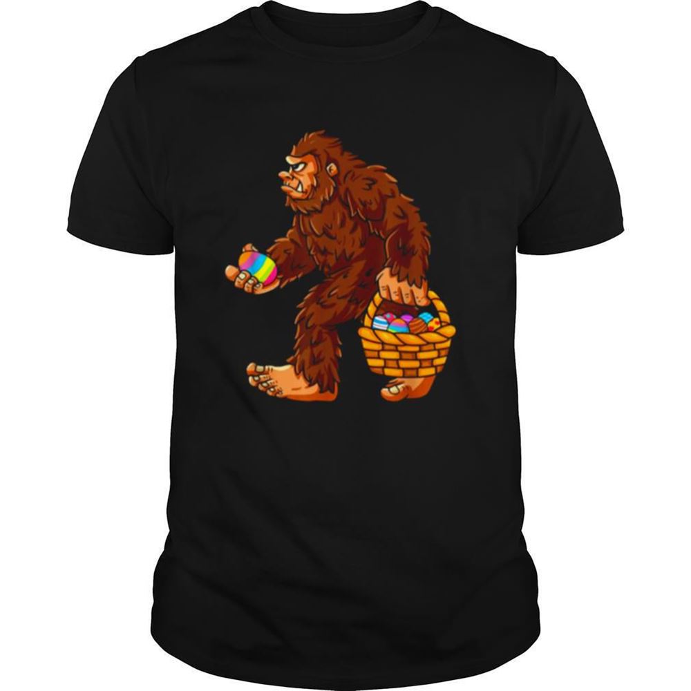 Best Bigfoot Eggs Basket Happy Easter 2021 Shirt 
