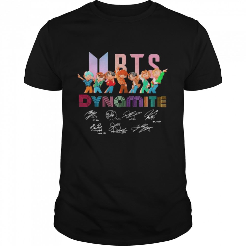 Special Bts Dynamite Signatures Shirt 