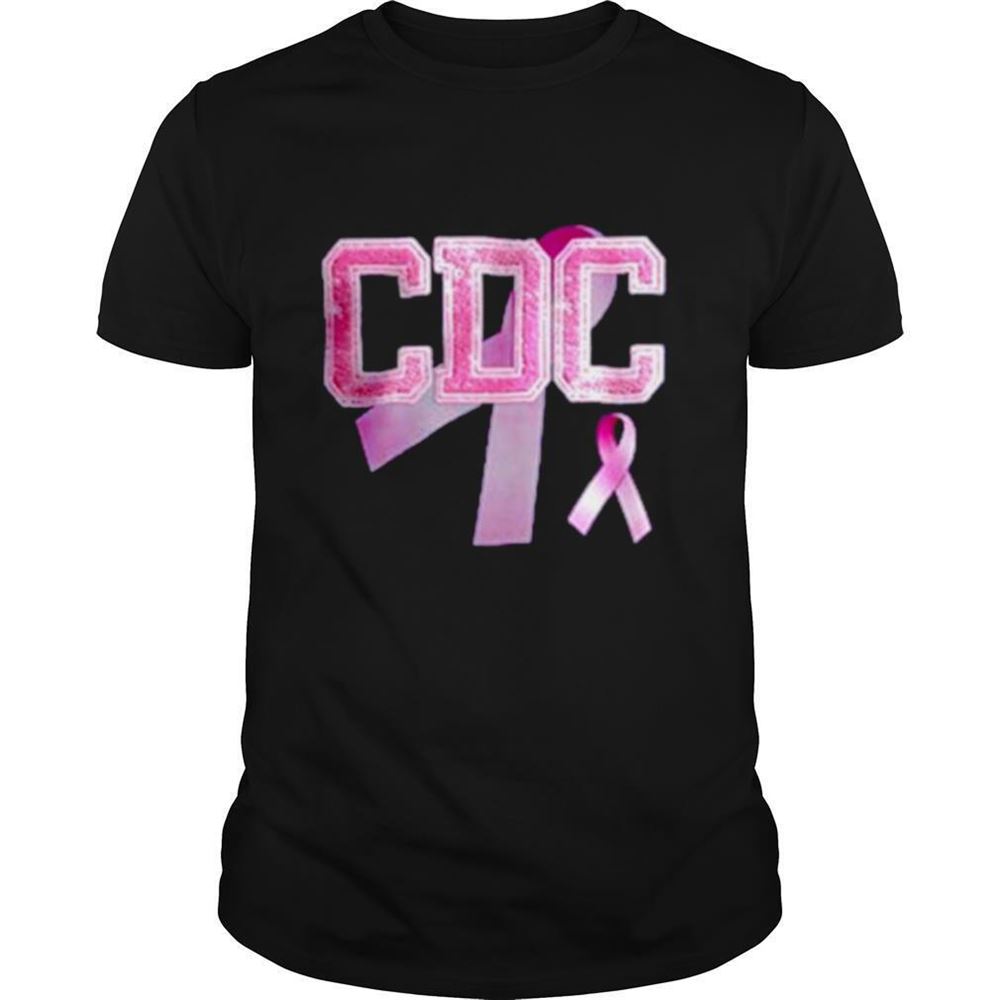 Best Cdc Initials Pink Ribbon Shirt 