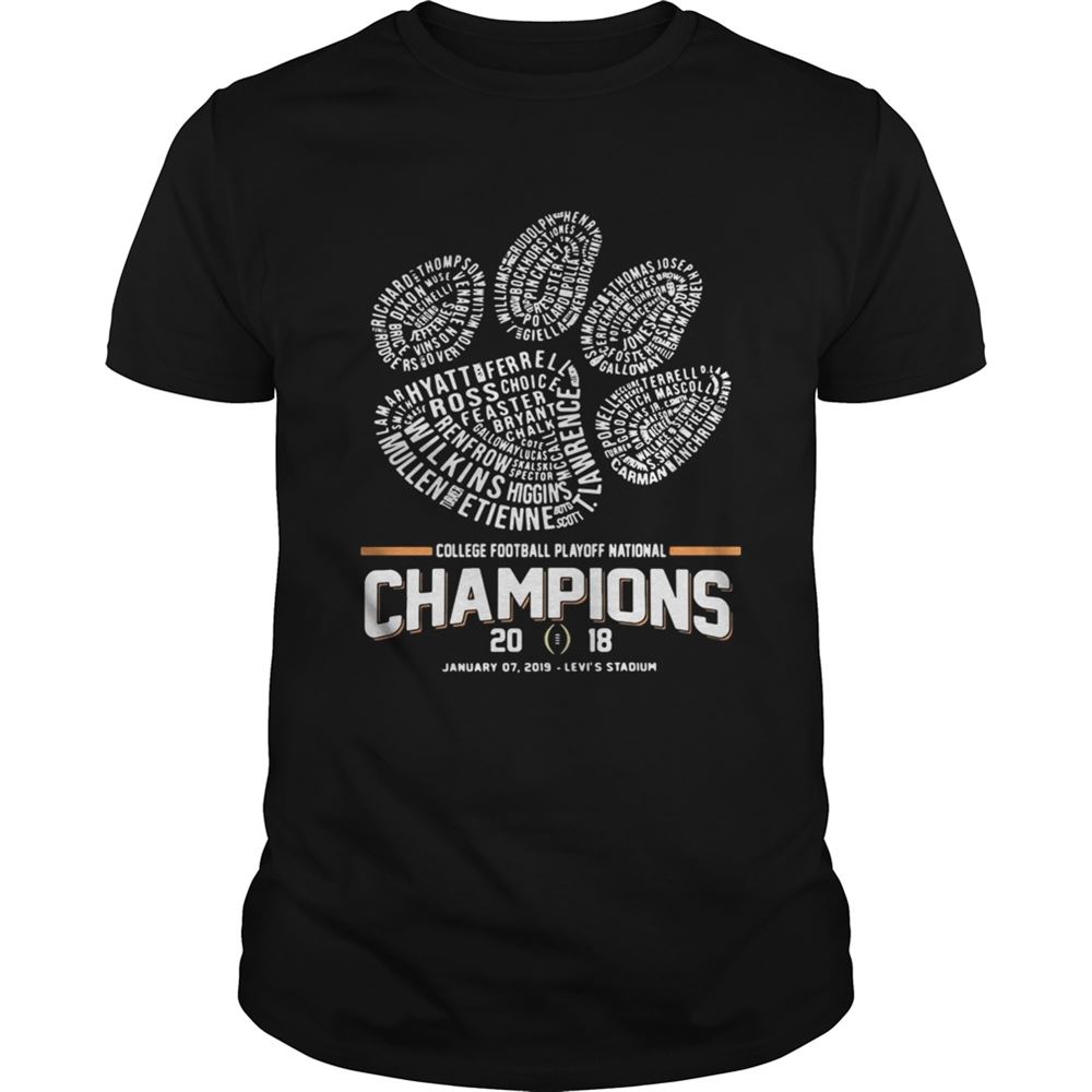 Best Dog Paw College Football Playoff National Championship 2018 Shirt 