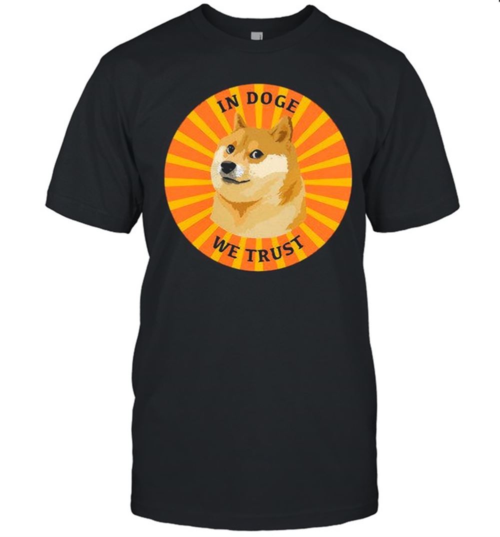 Promotions Dogecoin In Doge We Trust Retro Shirt 