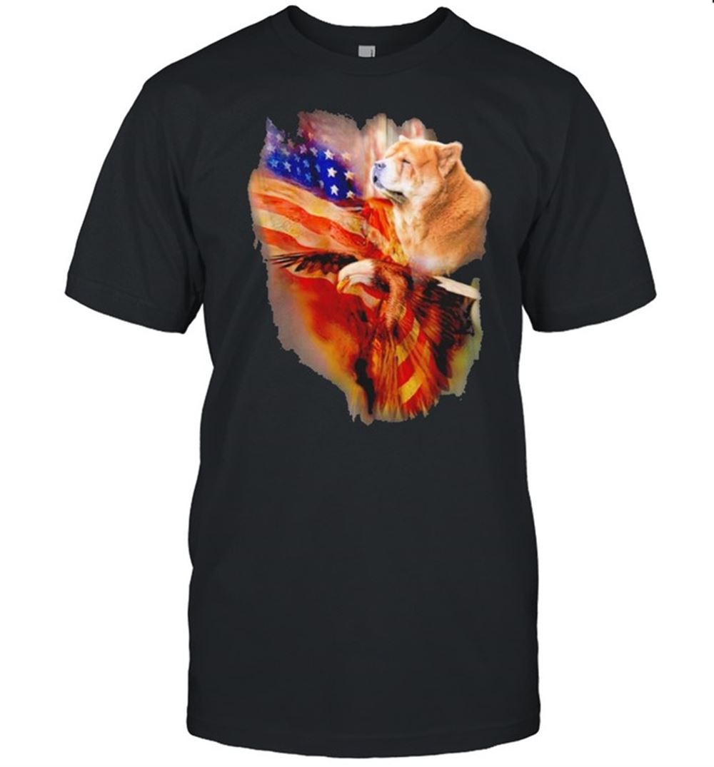 Limited Editon Eagle Chow Chow Collie American Wings Happy 4th Of July Shirt 