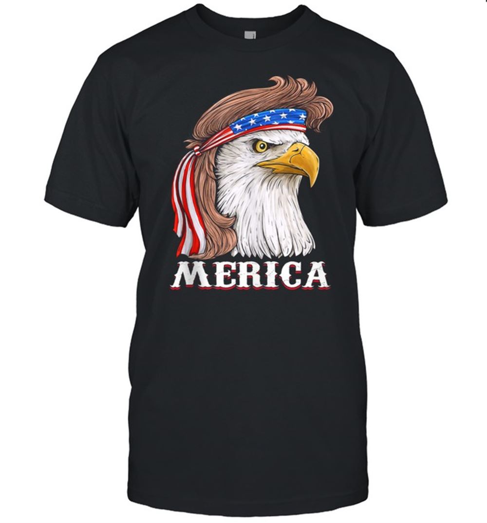 Limited Editon Eagle Mullet 4th Of July Usa American Flag Merica Shirt 
