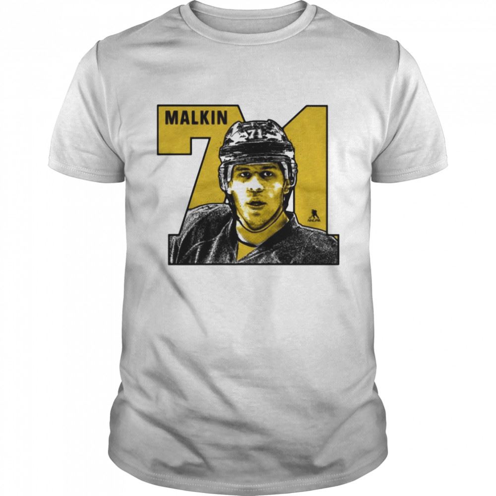 Attractive Evgeni Malkin 71 Number Shirt 