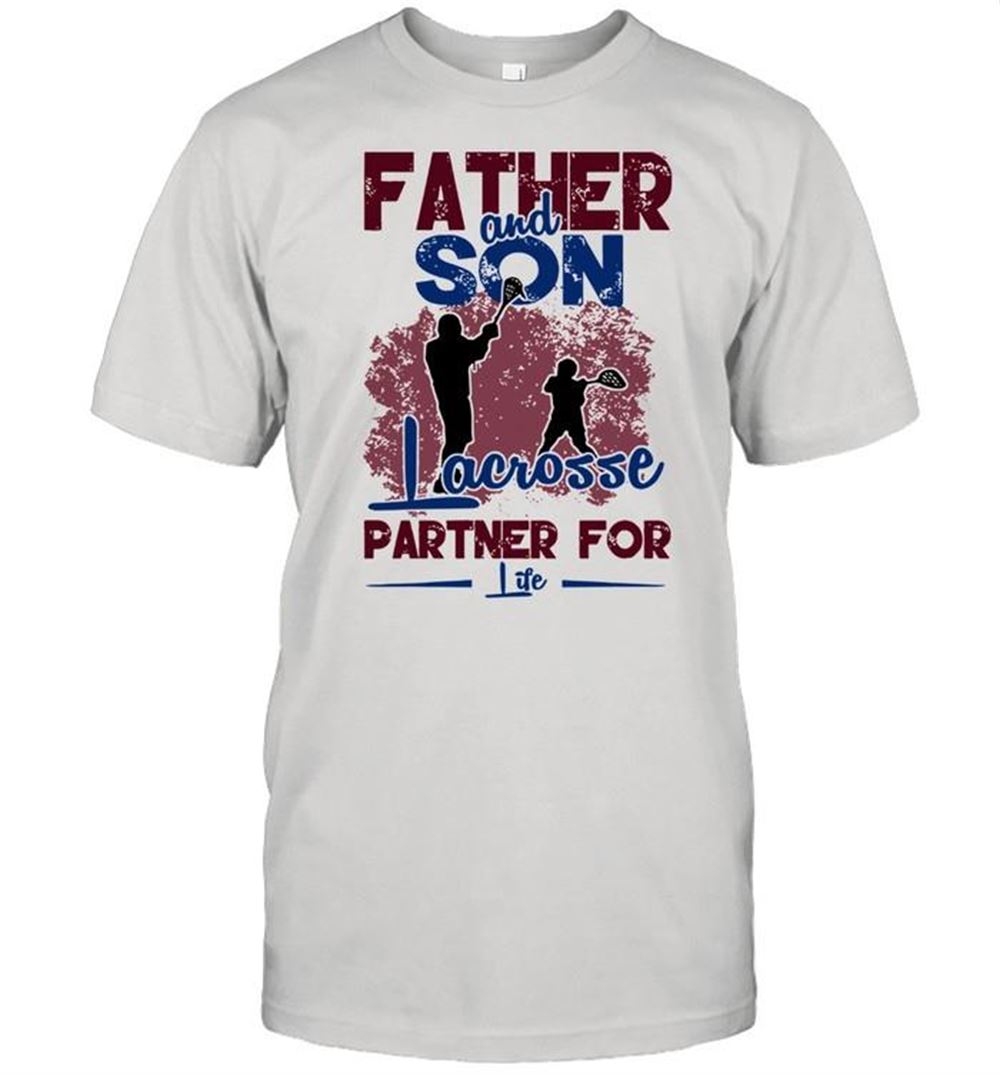 Interesting Father And Son Facrosse Partner For Life Gift Shirt 