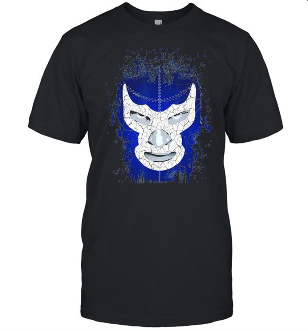 Great Feelink Demon Blue Lucha Libre Mexican Wrestler Legend Shirt 