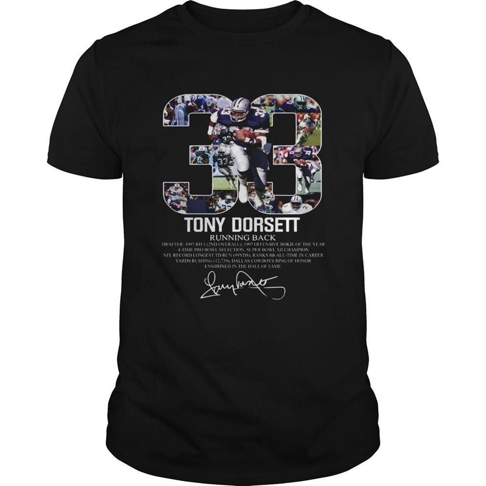 Special 33 Tony Dorsett Dallas Cowboys Running Back Shirt 