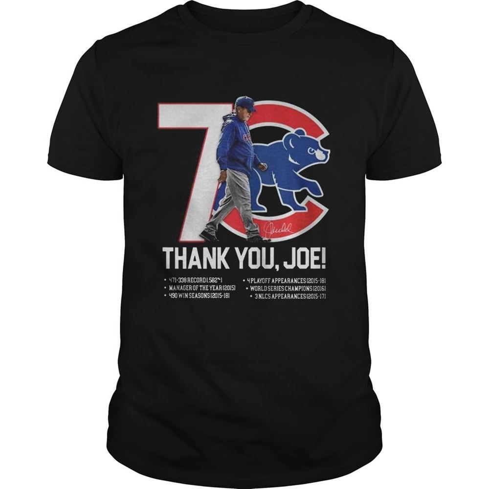 High Quality 7 Chicago Cubs Thank You Joe Maddon Rumors Shirt 