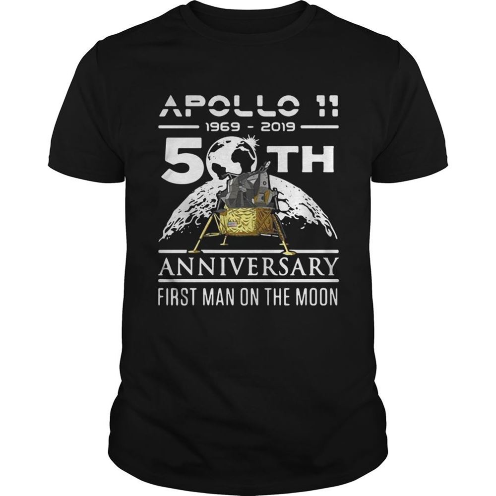 Limited Editon Apollo 11 1969 2019 50th Anniversary First Man On The Moon Shirt 