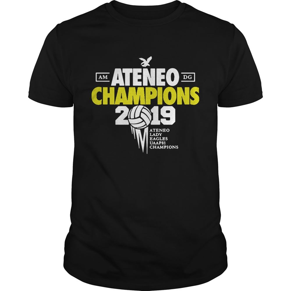 Limited Editon Ateneo Champions 2019 Ateneo Lady Eagles Uaap81 Champions Shirt 