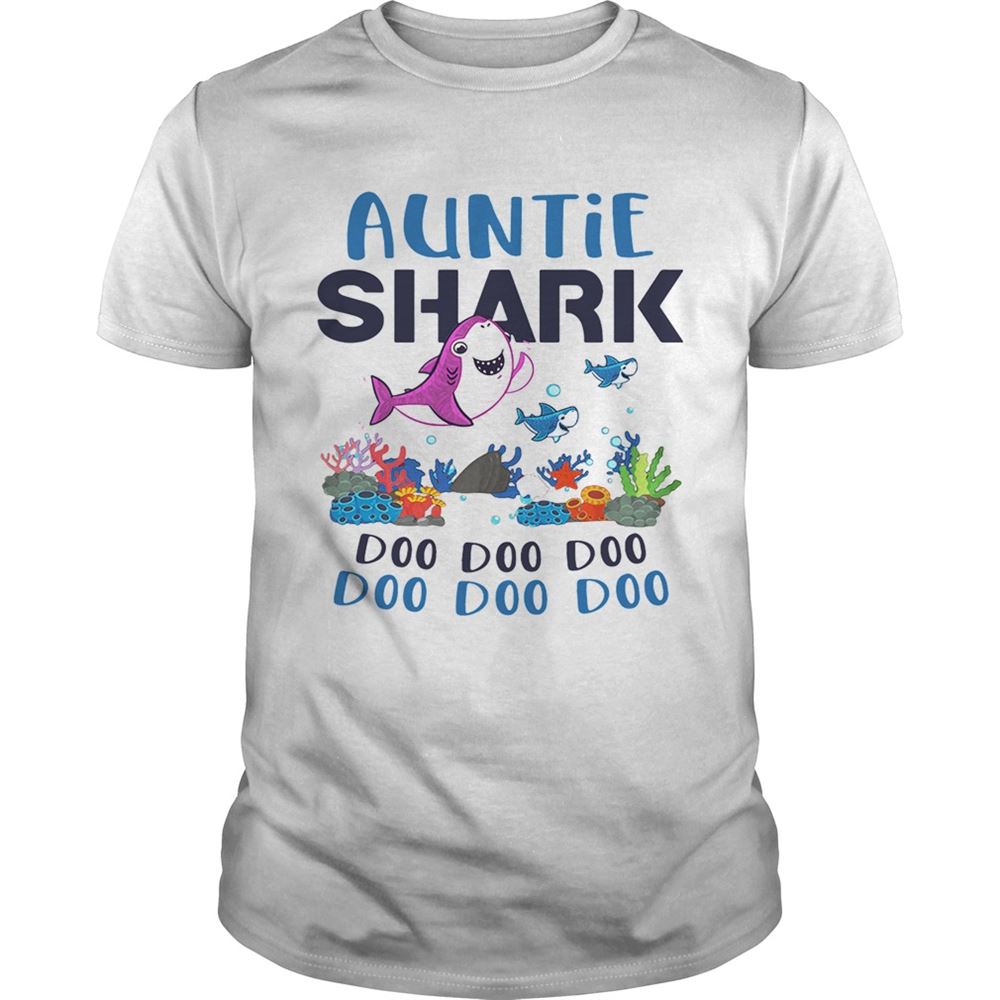 Happy Auntie Shark Doo Doo Doo Shirt 