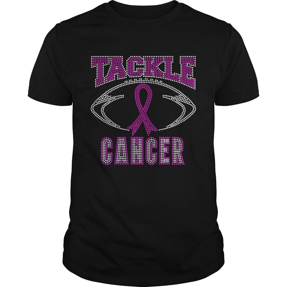Limited Editon Breast Cancer Awareness Rhinestone Tackle Football Shirt 