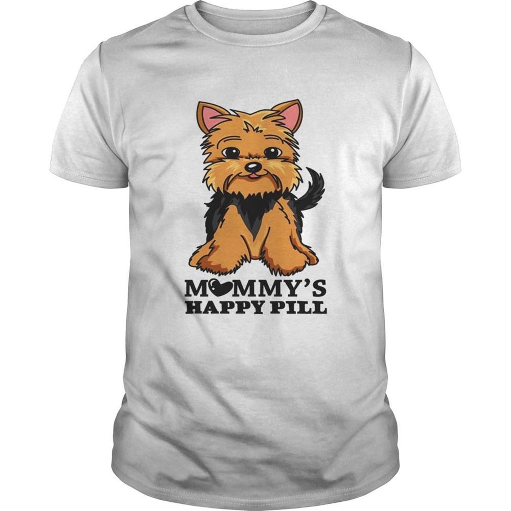 Special Brown Black Yorkie Mommys Happy Pill Shirt 