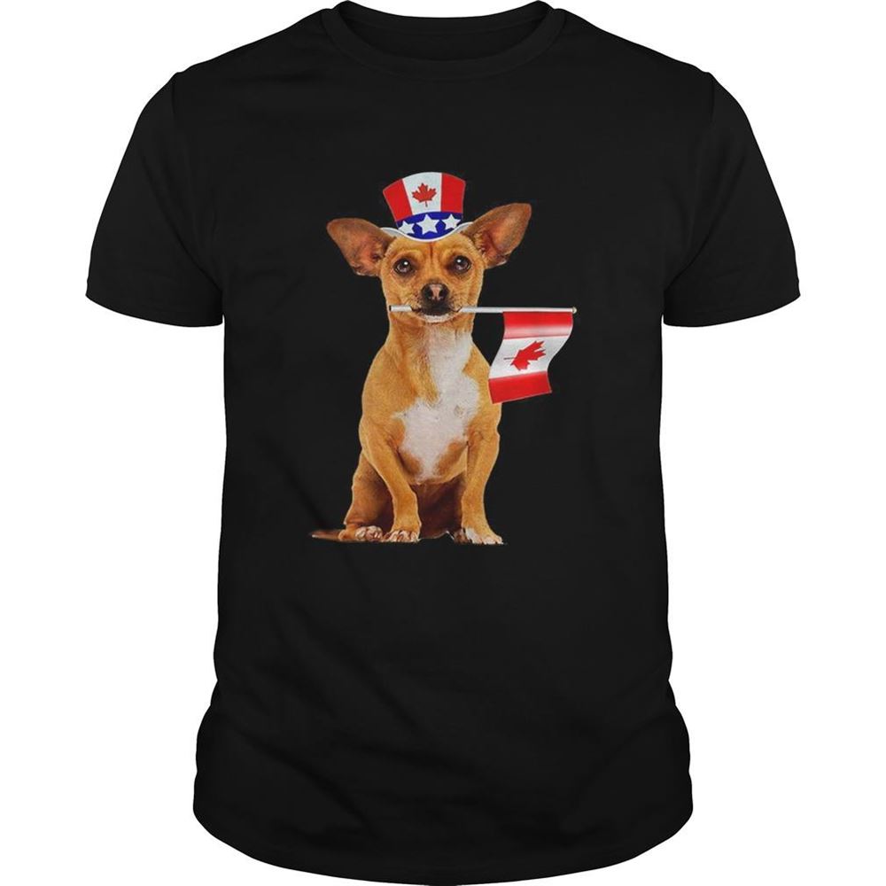 Gifts Canadamaple Leaf Chihuahua Canadian Flags Shirt 