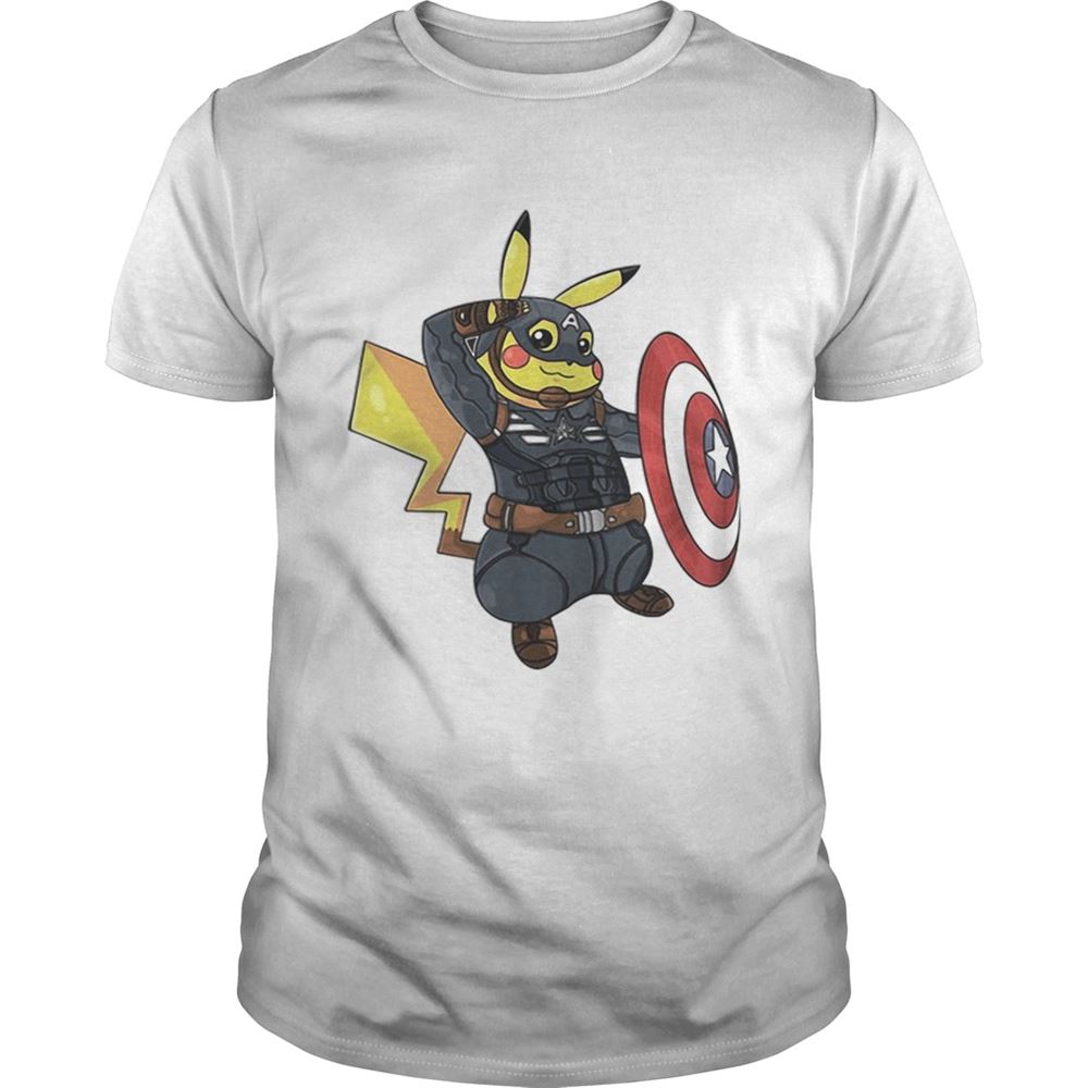 Interesting Captain America Pikachu Marvel Avenger Shirt 