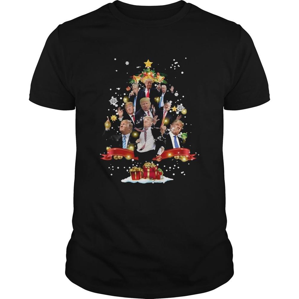 Limited Editon Donald Trump Christmas Tree Shirt 