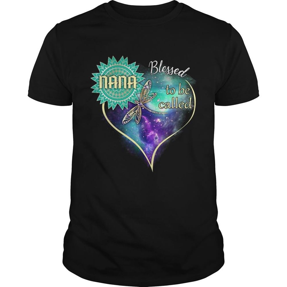 Happy Dragonfly Blessed To Be Called Nana Tshirt 