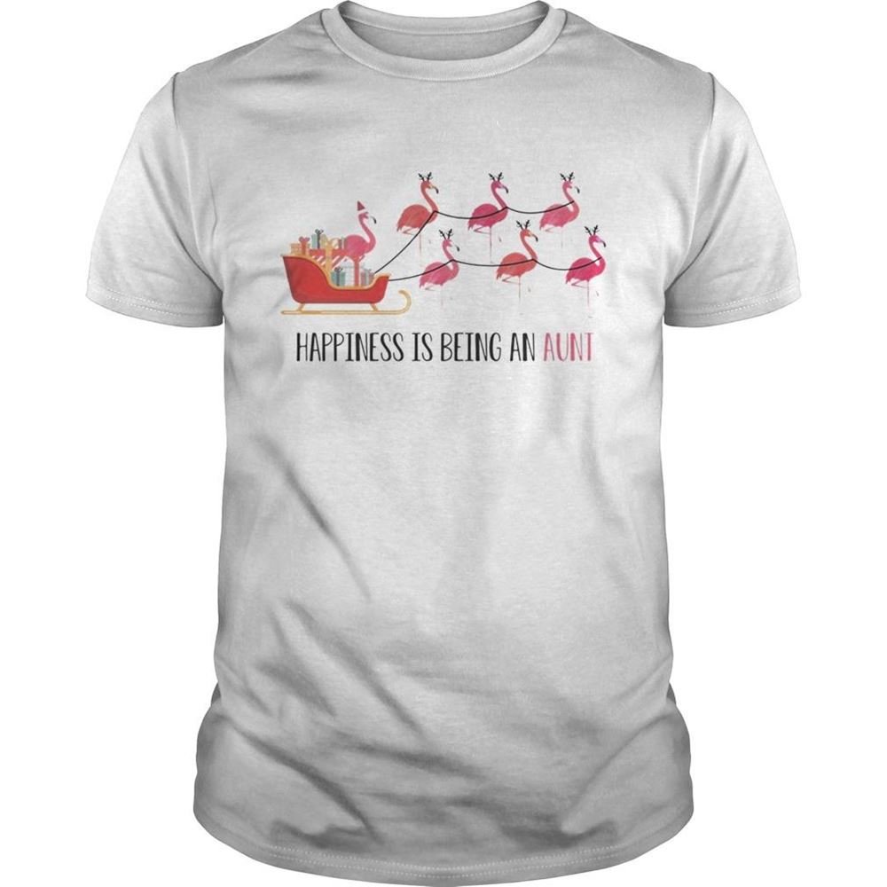 Interesting Flamingo Happiness Is Being An Aunt Tshirt 