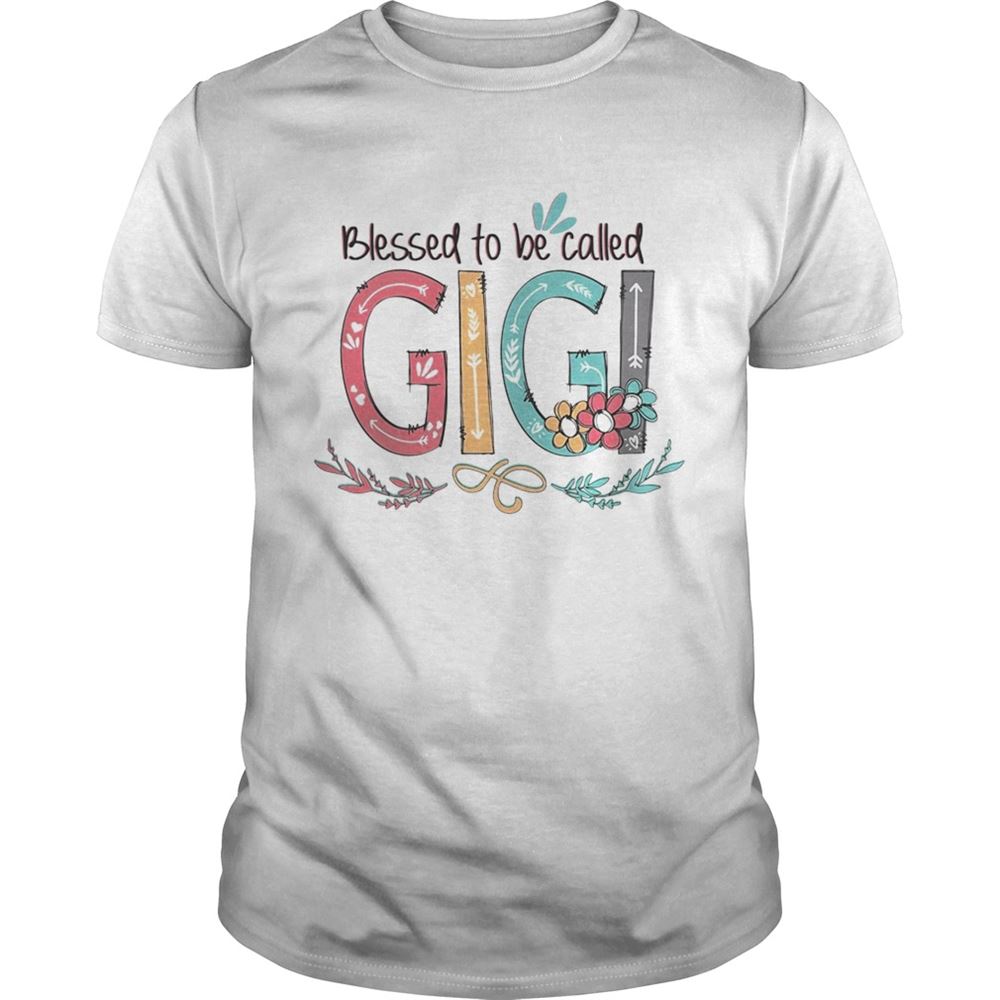 Awesome Flower Blessed To Be Called Gigi Tshirt 