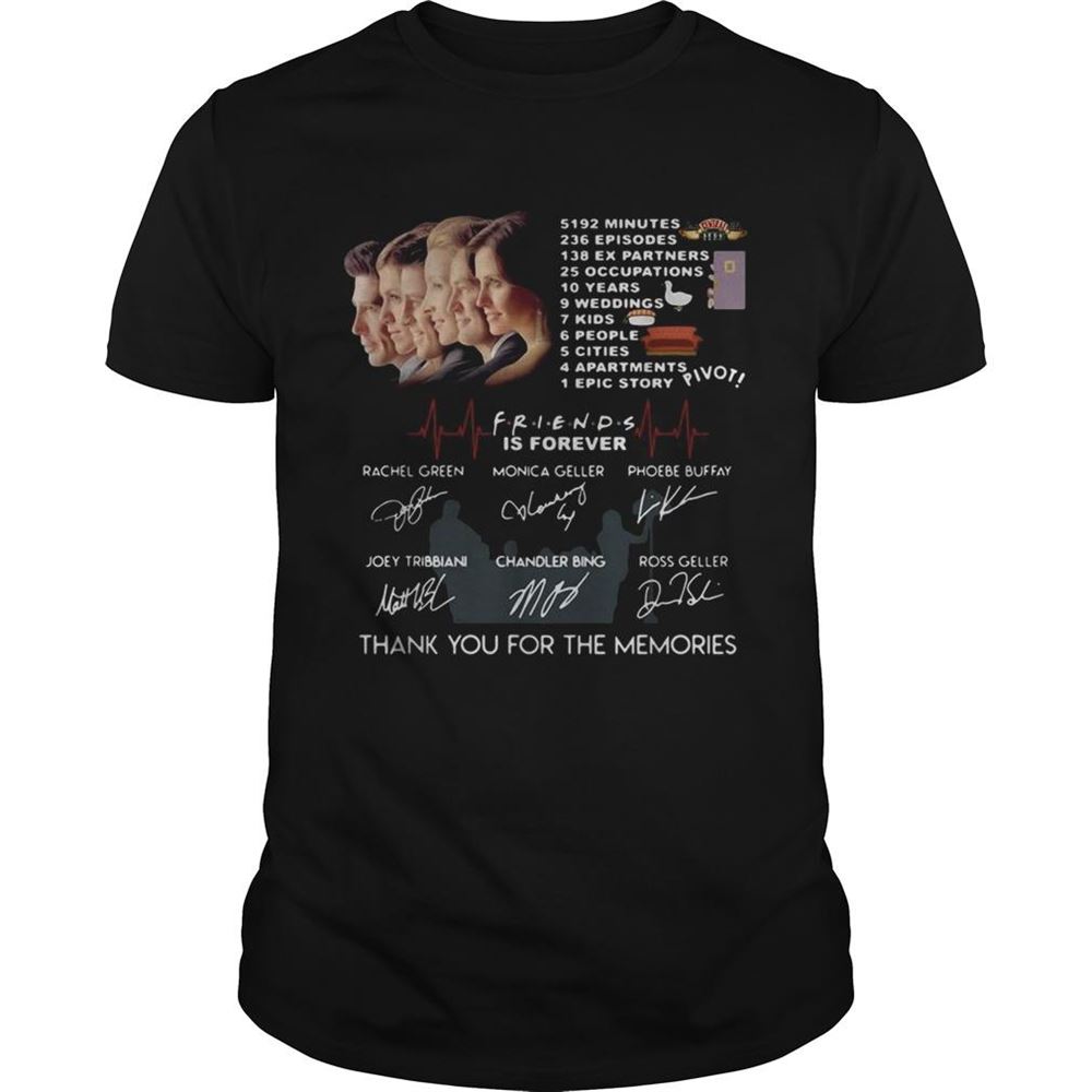 Awesome Friends Is Forever Thank You For The Memories Signatures Shirt 