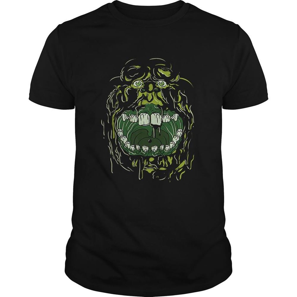 Gifts Ghostbusters Slimer Face Halloween Costume Graphic Shirt 