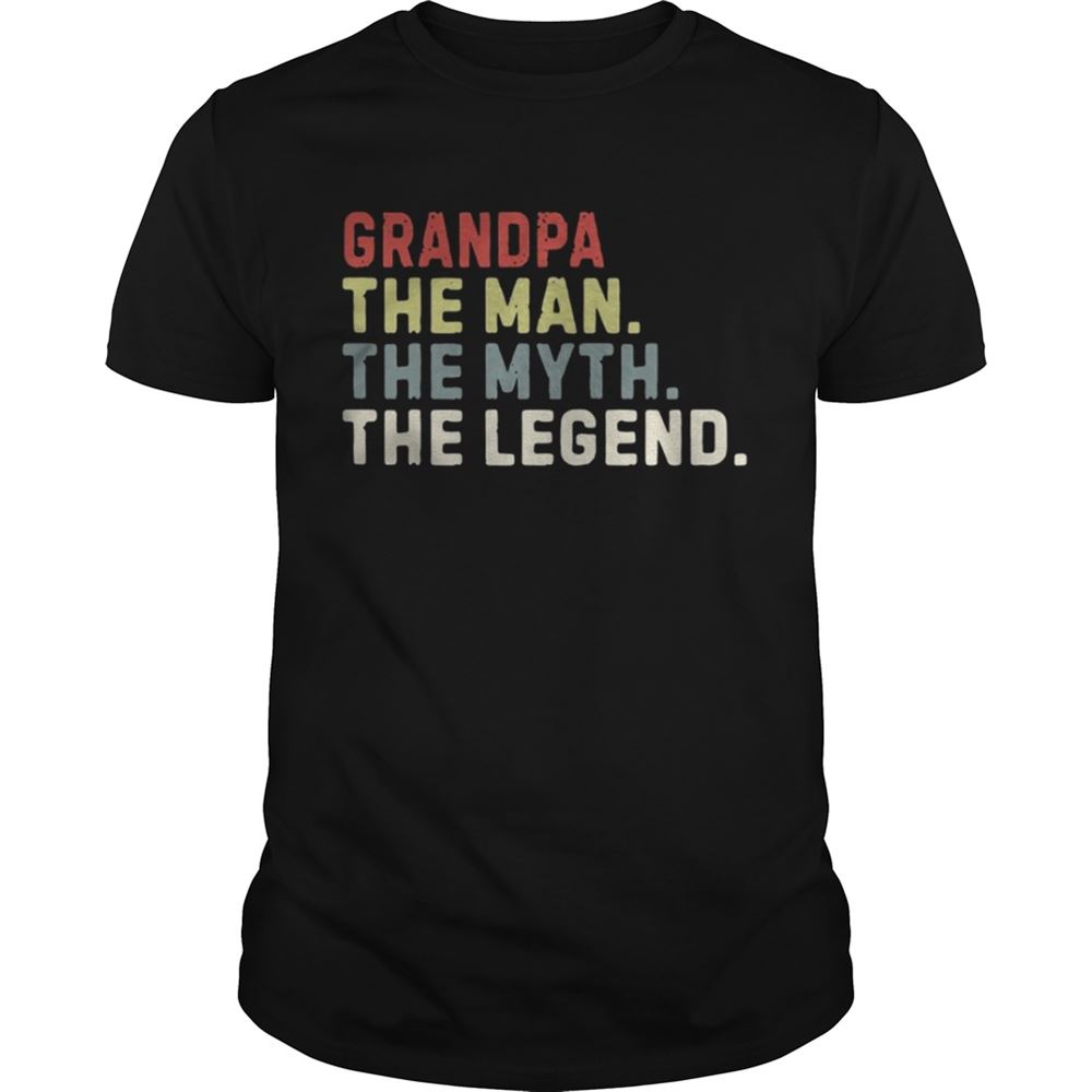 Best Grandpa The Man The Myth The Legend Shirt 