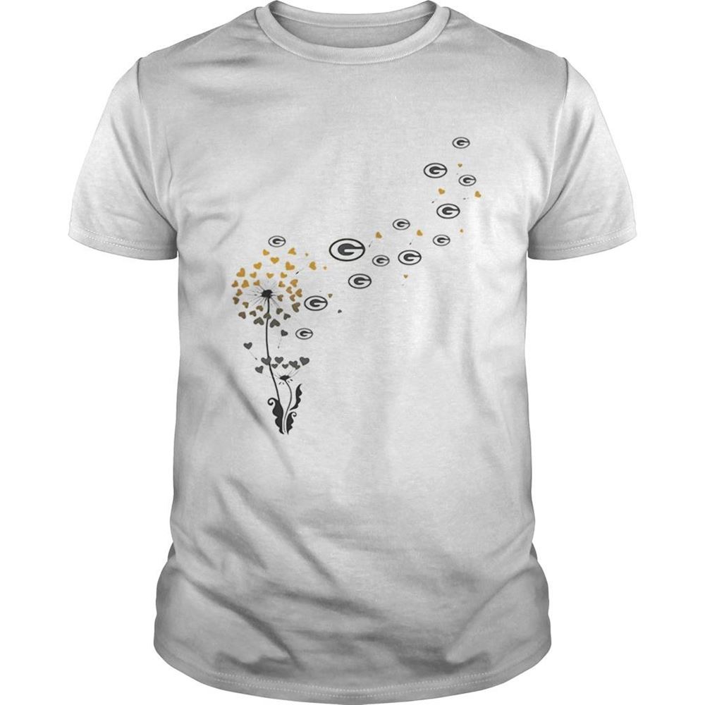 Great Green Bay Packers Heart Dandelion Shirt 