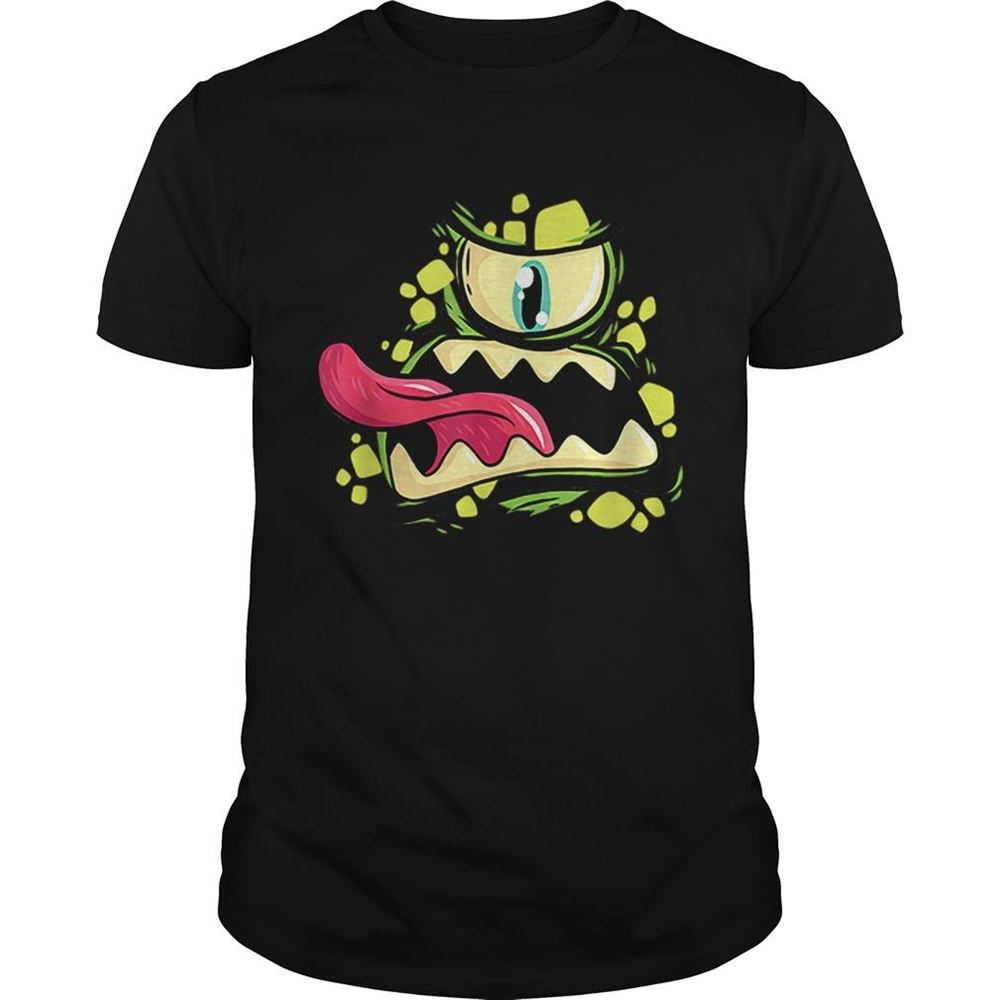 Happy Green Monster Cyclops Gift For Halloween Party Shirt 