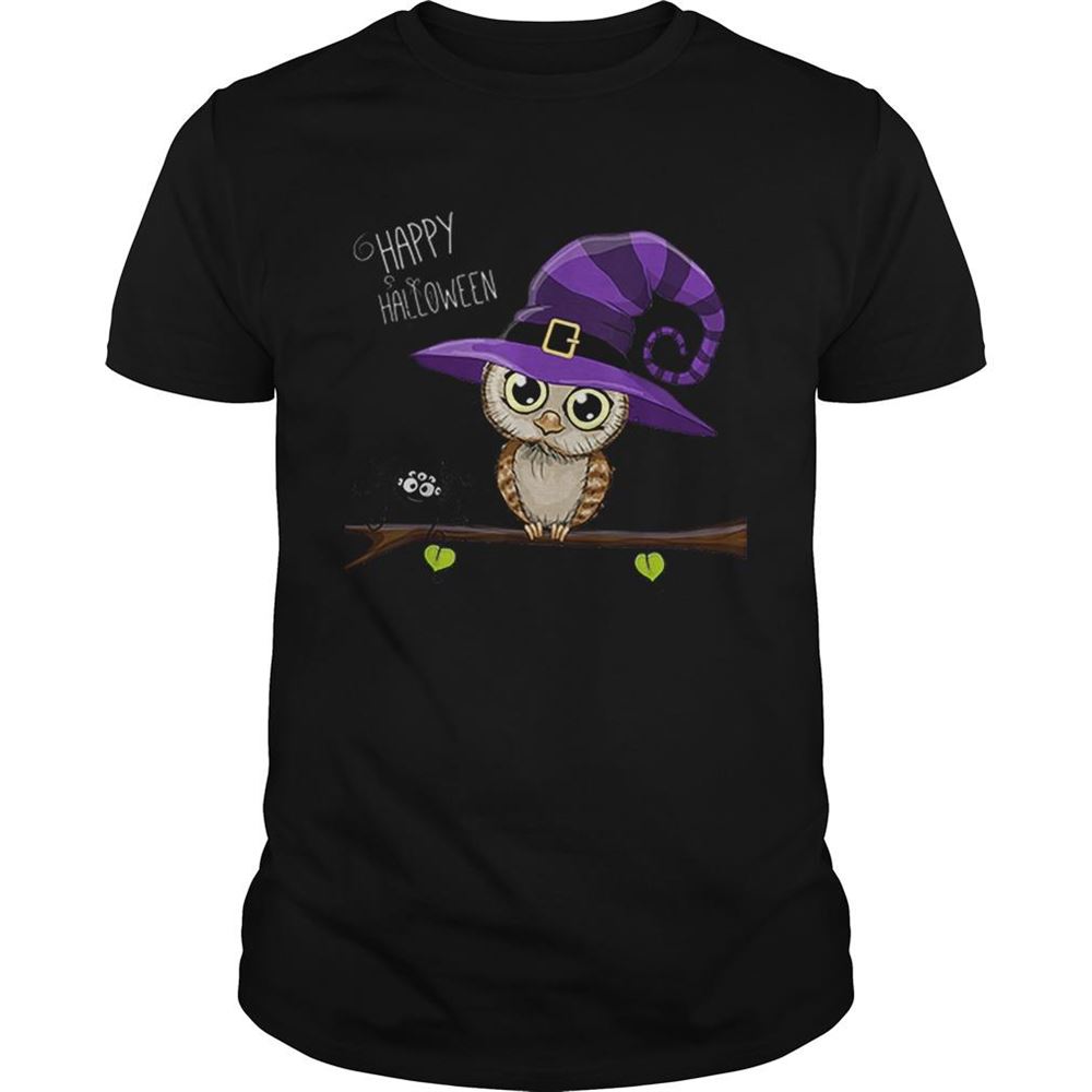 Gifts Halloween Owl Happy Halloween Tee Shirt 