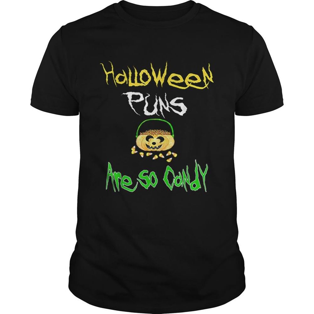Gifts Halloween Puns Are So Corny Funny Candy Corn Shirt 