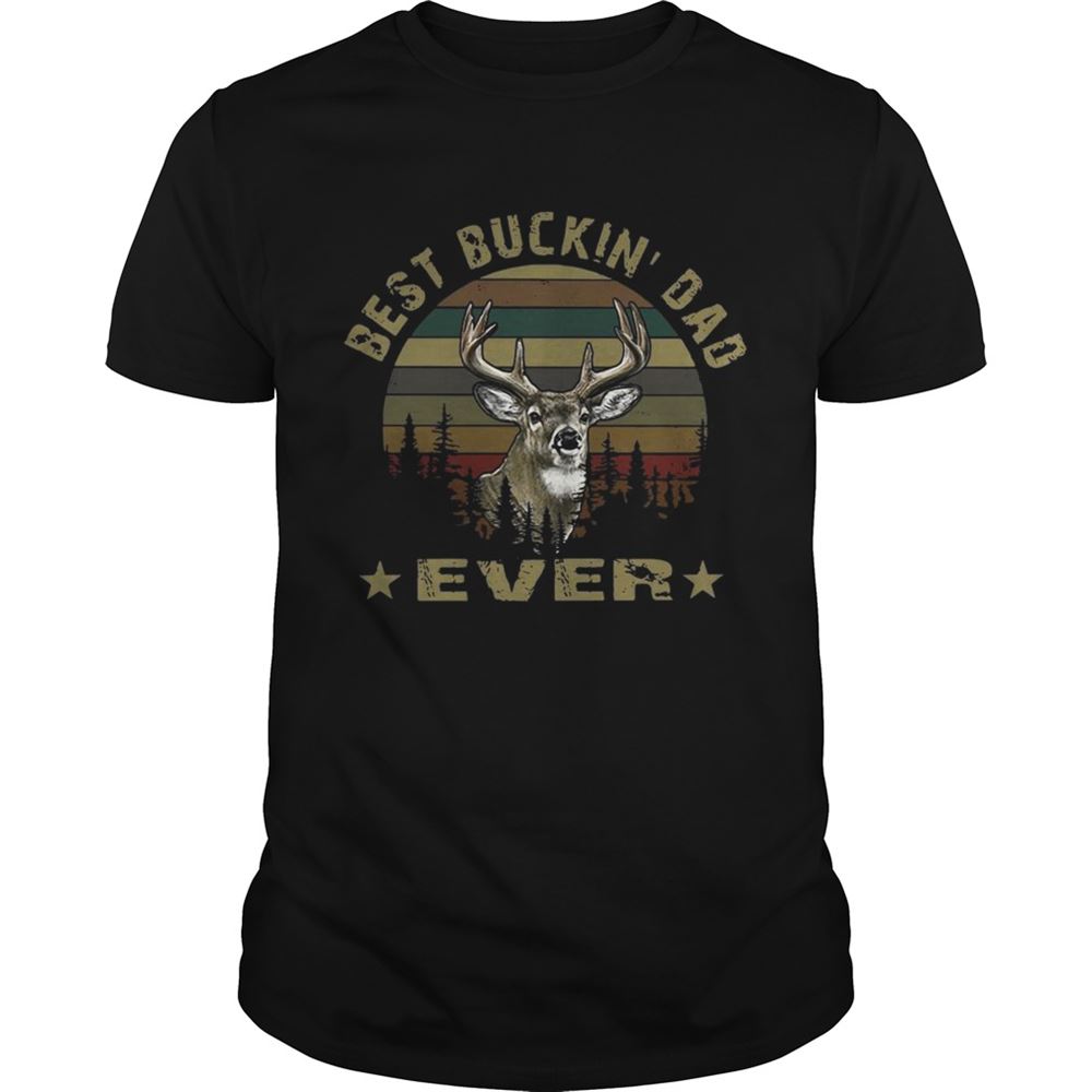 Amazing Hunting Best Buckin Dad Ever Vintage Sunset Shirt 