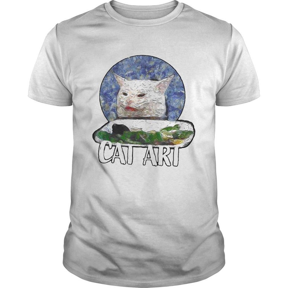 Limited Editon Angry Yelling At Confused Cat At Dinner Table Meme 2020 Shirt 