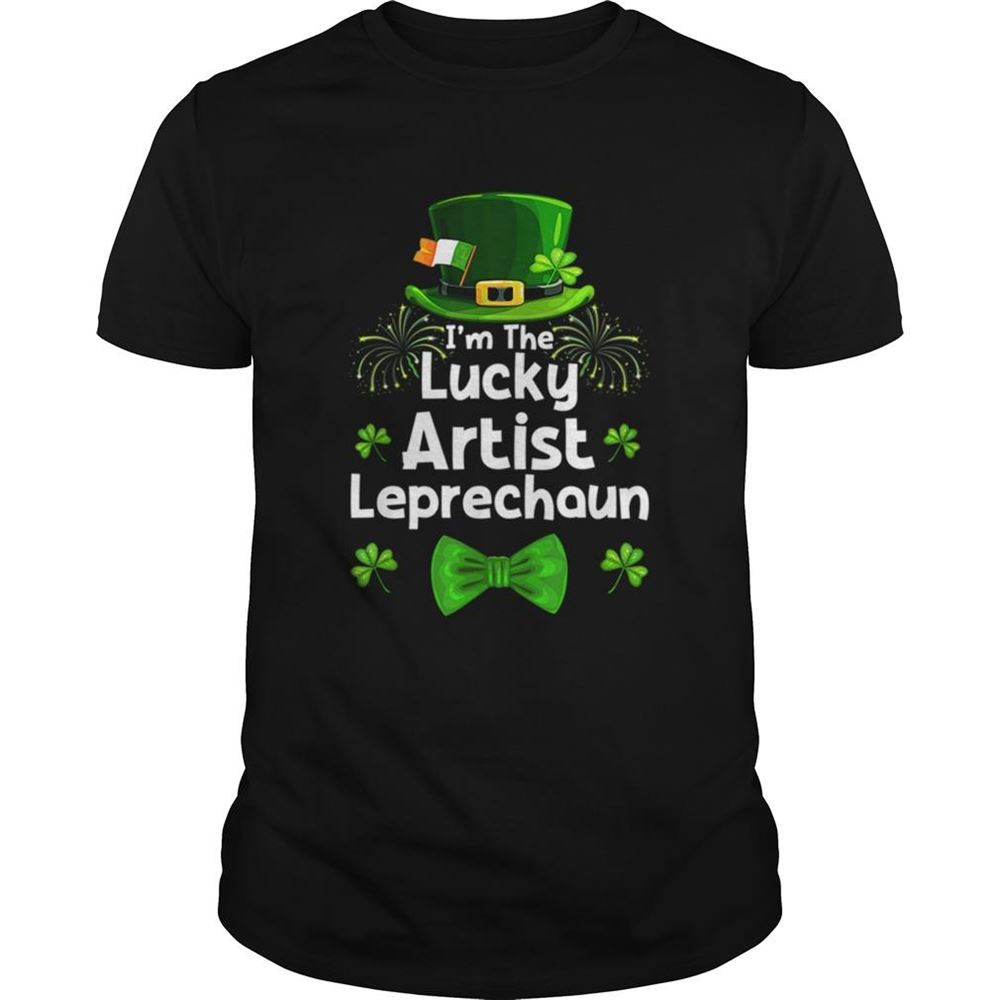 High Quality Artist Leprechaun St Patricks Day Art Teacher Painter Shirt 
