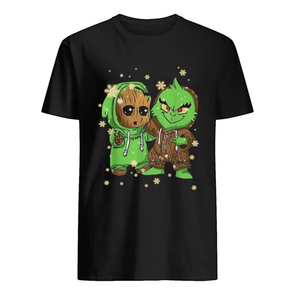 Special Baby Groot And Grinch Christmas Shirt 
