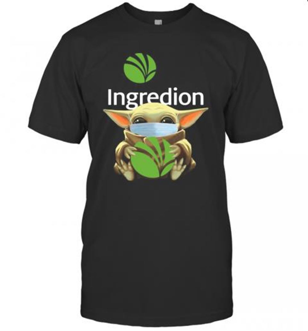 Limited Editon Baby Yoda Face Mask Hug Ingredion T-shirt 