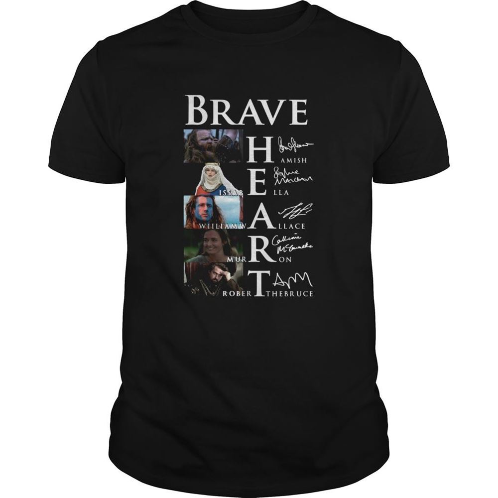 Special Brave Hamish Isabella William Wallace Murron Robert The Bruce Signatures Shirt 