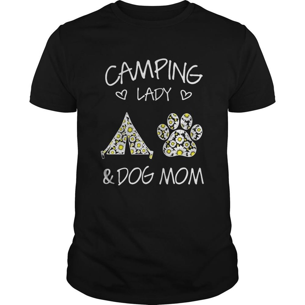 Gifts Camping Lady And Dog Mom Shirt 