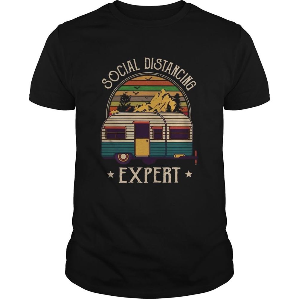 Promotions Camping Social Distancing Expert Vintage Shirt 
