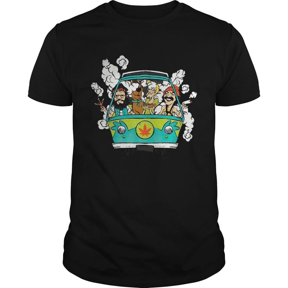 Awesome Cheech And Chong With Scooby Smoke Shirt 