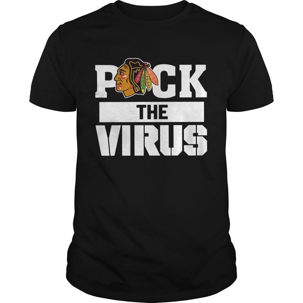 Limited Editon Chicago Blackhawks Puck The Virus Shirt 