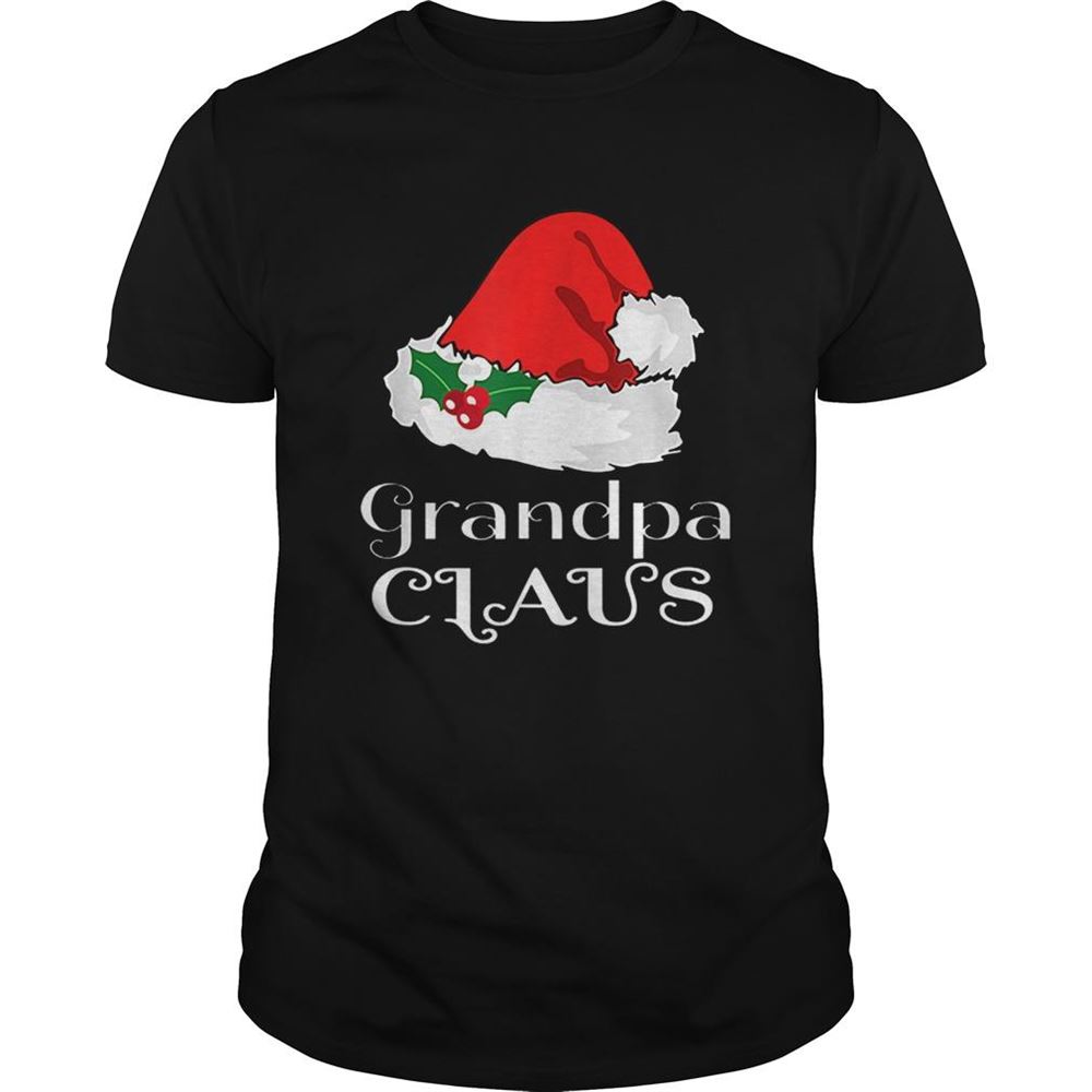 Limited Editon Christmas Grandpa Claus Matching Pajama Mens Santa Hat Xmas Shirt 