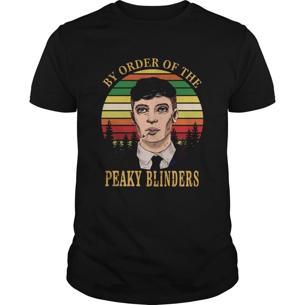 Gifts Cillian Murphy By Order Of The Peaky Blinders Vintage Shirt 