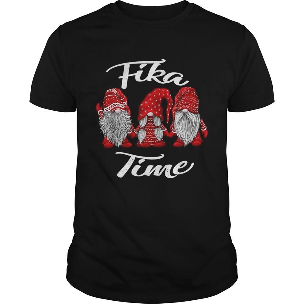 Best Gnomies Santa Fika Time Christmas Shirt 